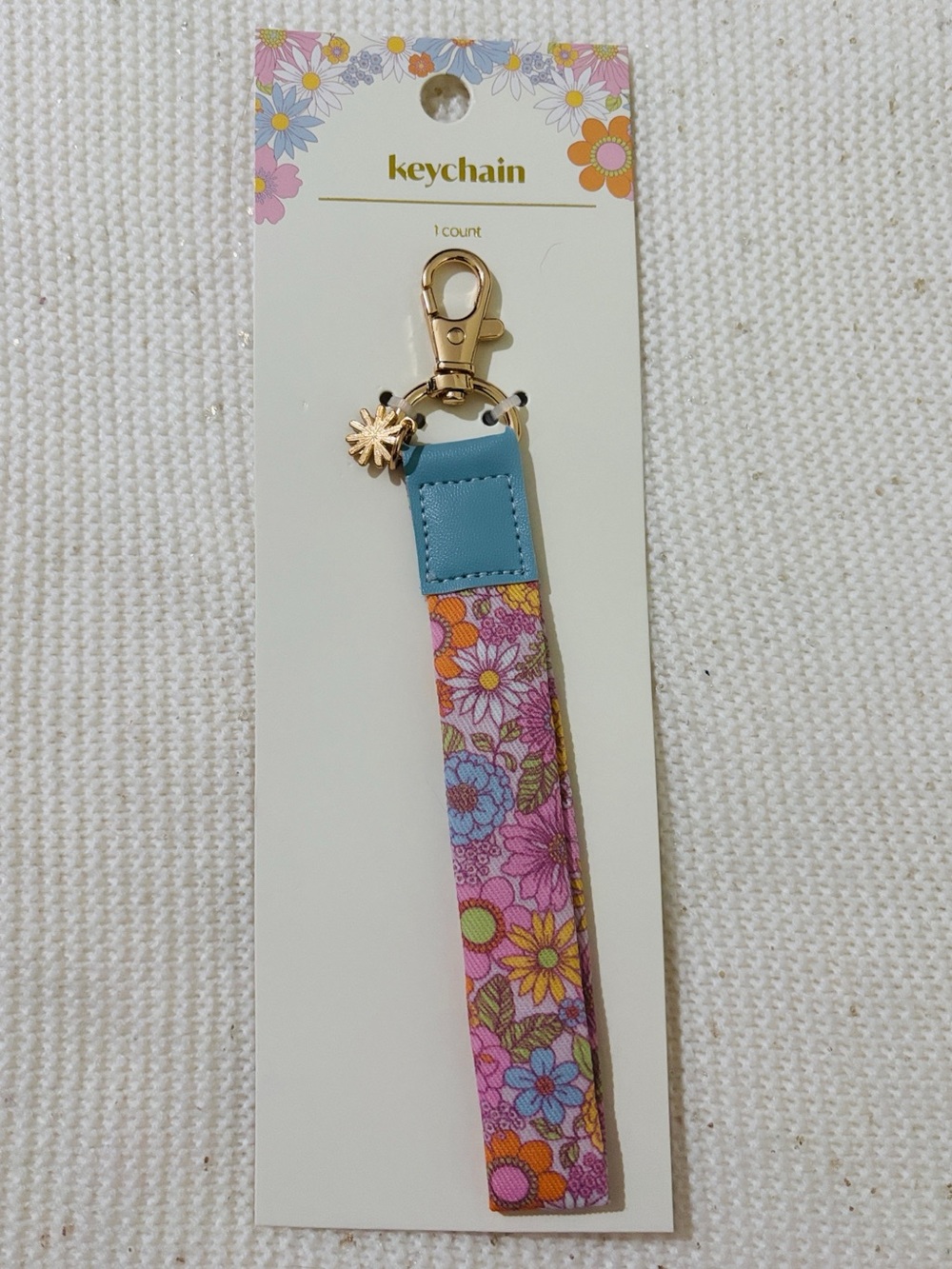 Spritz flower keychain